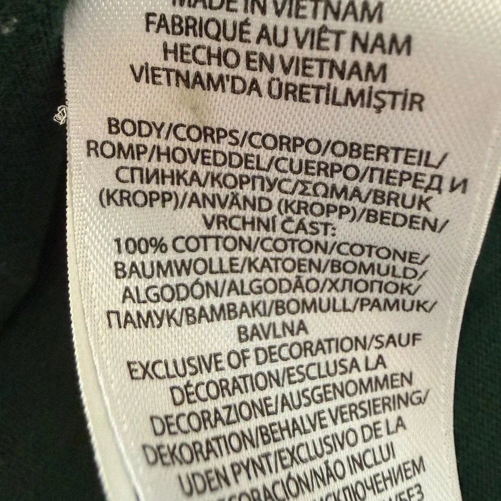 Polo Ralph Lauren T Shirt Men Large Green Big Pony Short Sleeve Crew Neck 3 Logo - Picture 6 of 9